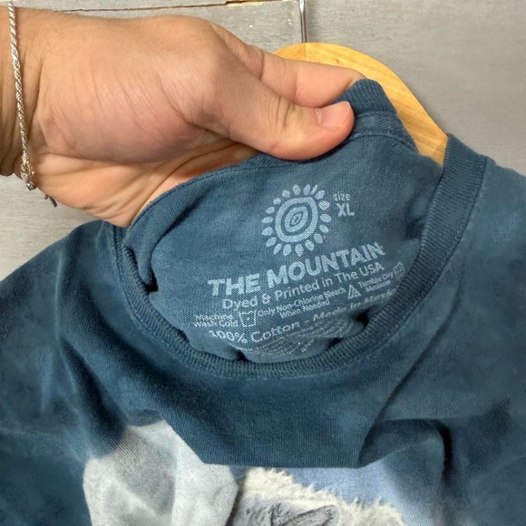 Vintage The‎ Mountain Wolf Moon Tye Die 90s Animal Tee Shirt XL - Picture 4 of 6